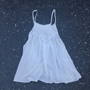 White Sleeveless Top